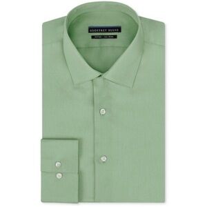 Geoffrey Beene Classic Men's Sage Dress Shirt 16 1/2 34-35